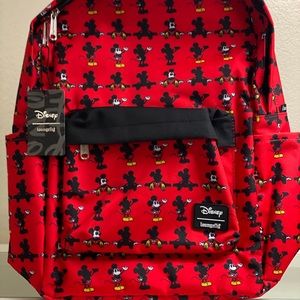 LOUNGEFLY DISNEY MICKEY MOUSE NYLON BACKPACK